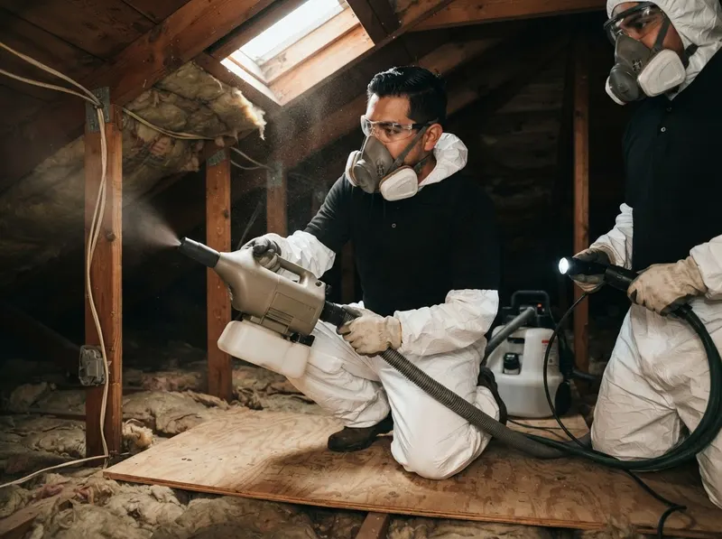 Attic Crawlspace Sanitation and Bio-Hazard Decontamination in Los Angeles, CA